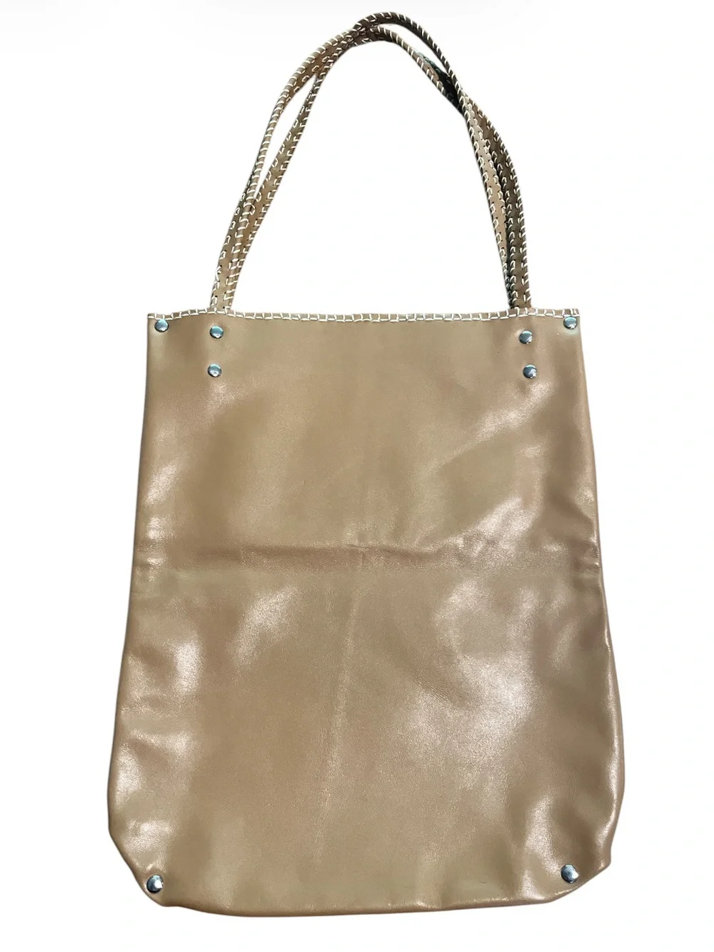 STUNNING Minimalist Artisan Leather Shoulder Tote Bag